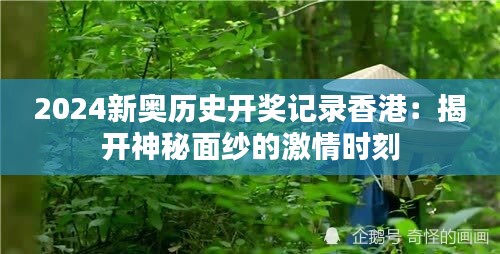 2024新奧歷史開(kāi)獎(jiǎng)記錄香港:揭開(kāi)神秘面紗的激情時(shí)刻