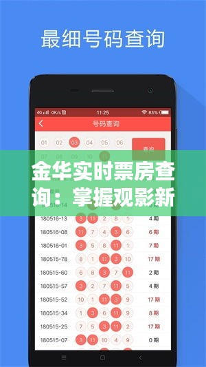 金華實時票房查詢：掌握觀影新趨勢，盡在指尖