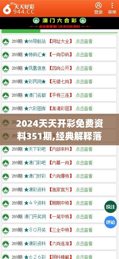 2024天天開(kāi)彩免費(fèi)資料351期,經(jīng)典解釋落實(shí)_限定版3.981