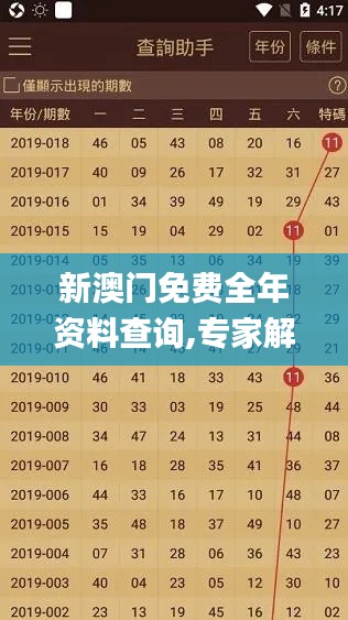 新澳門免費全年資料查詢,專家解析說明_Gold6.218