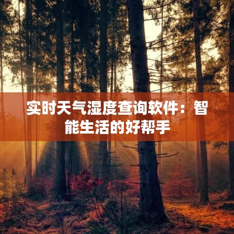 實(shí)時(shí)天氣濕度查詢軟件：智能生活的好幫手