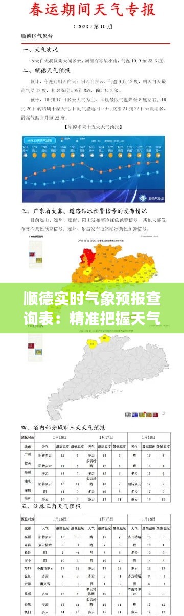 順德實時氣象預(yù)報查詢表：精準把握天氣變化，暢享美好生活