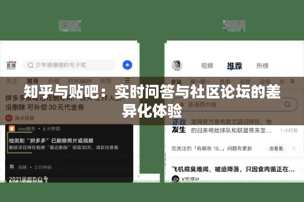 知乎與貼吧：實(shí)時問答與社區(qū)論壇的差異化體驗(yàn)