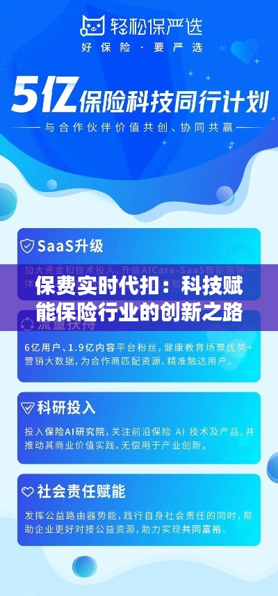 保費(fèi)實(shí)時(shí)代扣：科技賦能保險(xiǎn)行業(yè)的創(chuàng)新之路