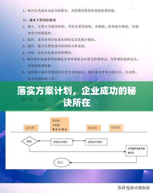 落實方案計劃，企業(yè)成功的秘訣所在