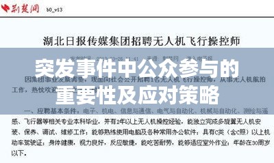 突發(fā)事件中公眾參與的重要性及應(yīng)對(duì)策略