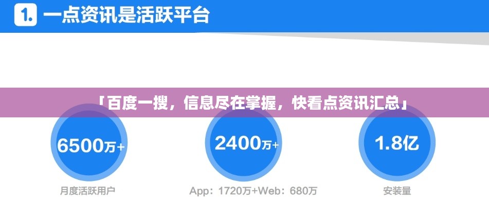 「百度一搜，信息盡在掌握，快看點資訊匯總」
