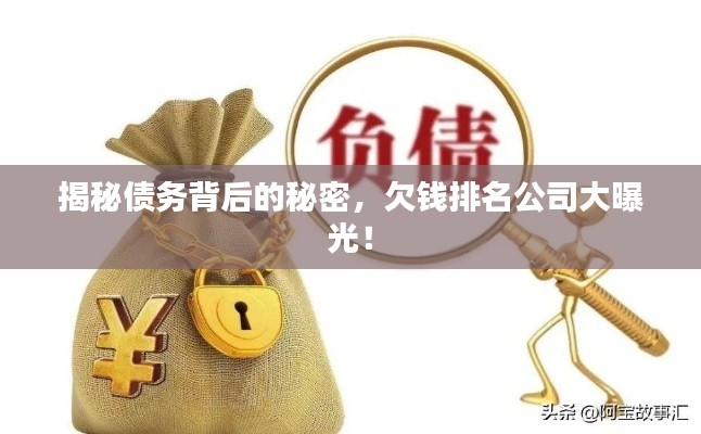 揭秘債務(wù)背后的秘密，欠錢排名公司大曝光！