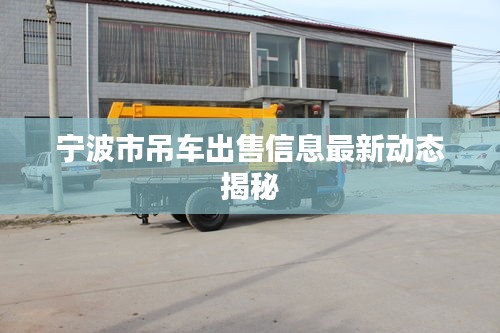 寧波市吊車出售信息最新動態(tài)揭秘