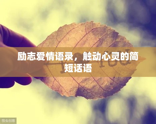勵志愛情語錄，觸動心靈的簡短話語
