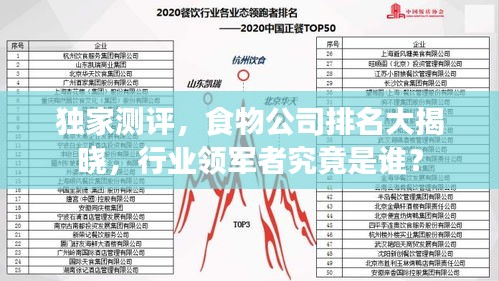 獨(dú)家測(cè)評(píng)，食物公司排名大揭曉，行業(yè)領(lǐng)軍者究竟是誰？