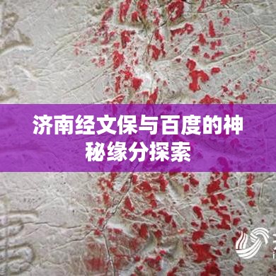 濟(jì)南經(jīng)文保與百度的神秘緣分探索