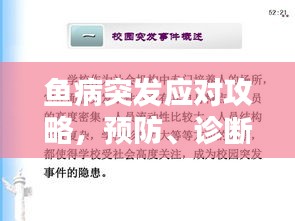 魚病突發(fā)應(yīng)對攻略，預(yù)防、診斷與應(yīng)對策略揭秘