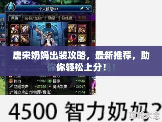 唐宋奶媽出裝攻略，最新推薦，助你輕松上分！