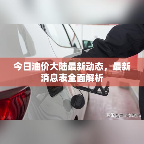 今日油價(jià)大陸最新動(dòng)態(tài)，最新消息表全面解析