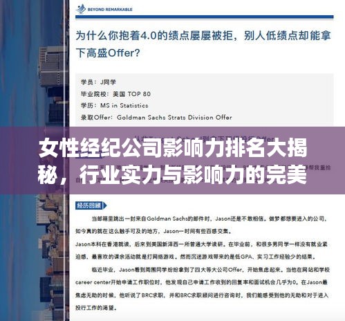 女性經(jīng)紀(jì)公司影響力排名大揭秘，行業(yè)實(shí)力與影響力的完美結(jié)合！