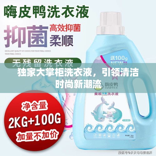 獨家大掌柜洗衣液，引領(lǐng)清潔時尚新潮流